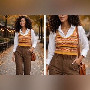 rag & bone Willow Fair Isle Wool Camisole